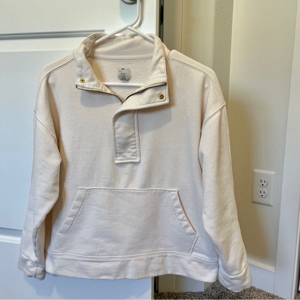 a new day Cream Quarter Zip